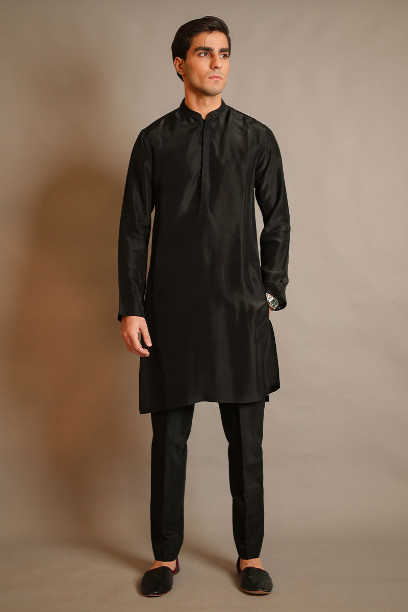 Black Rawsilk