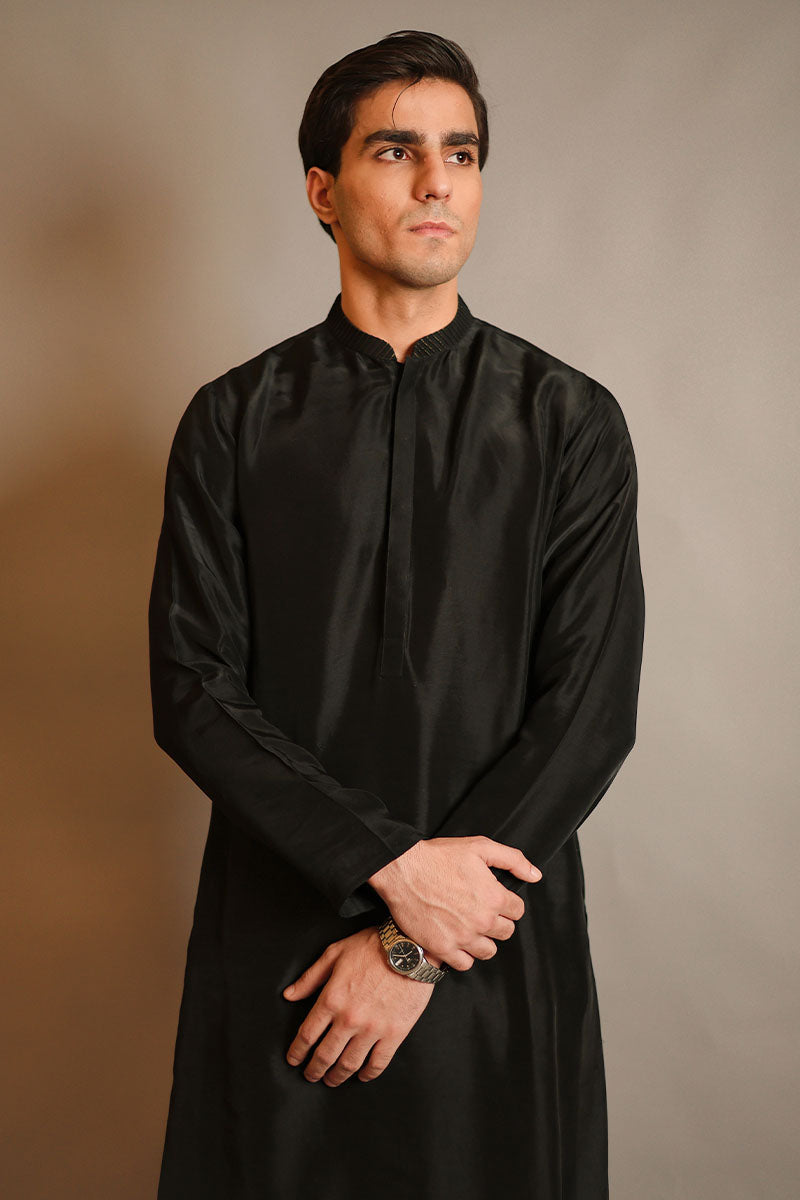 Black Rawsilk