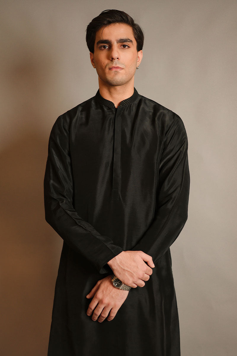 Black Rawsilk
