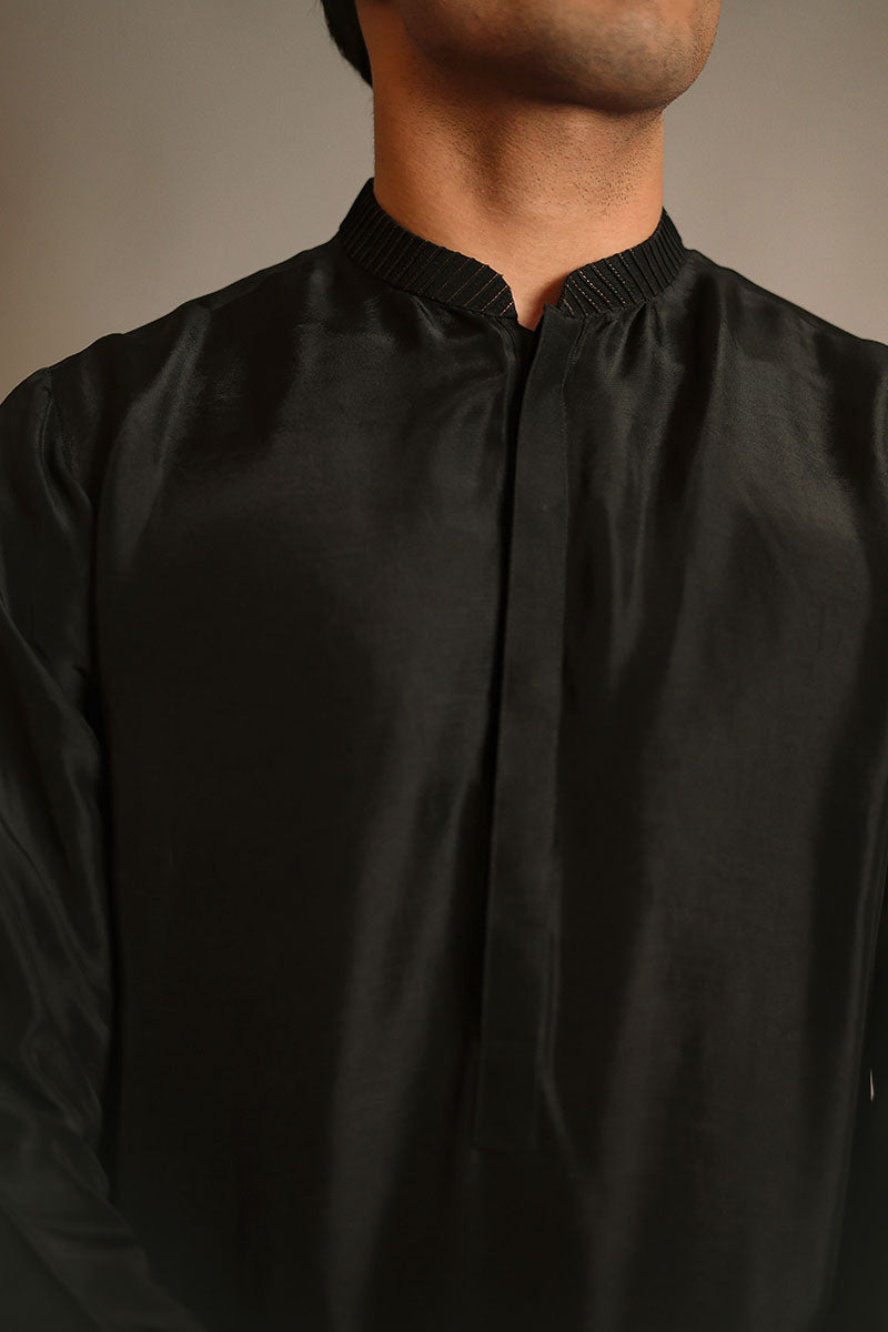 Black Rawsilk