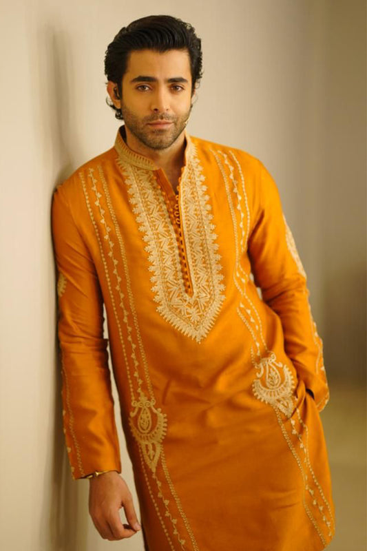 Marigold kurta and pants