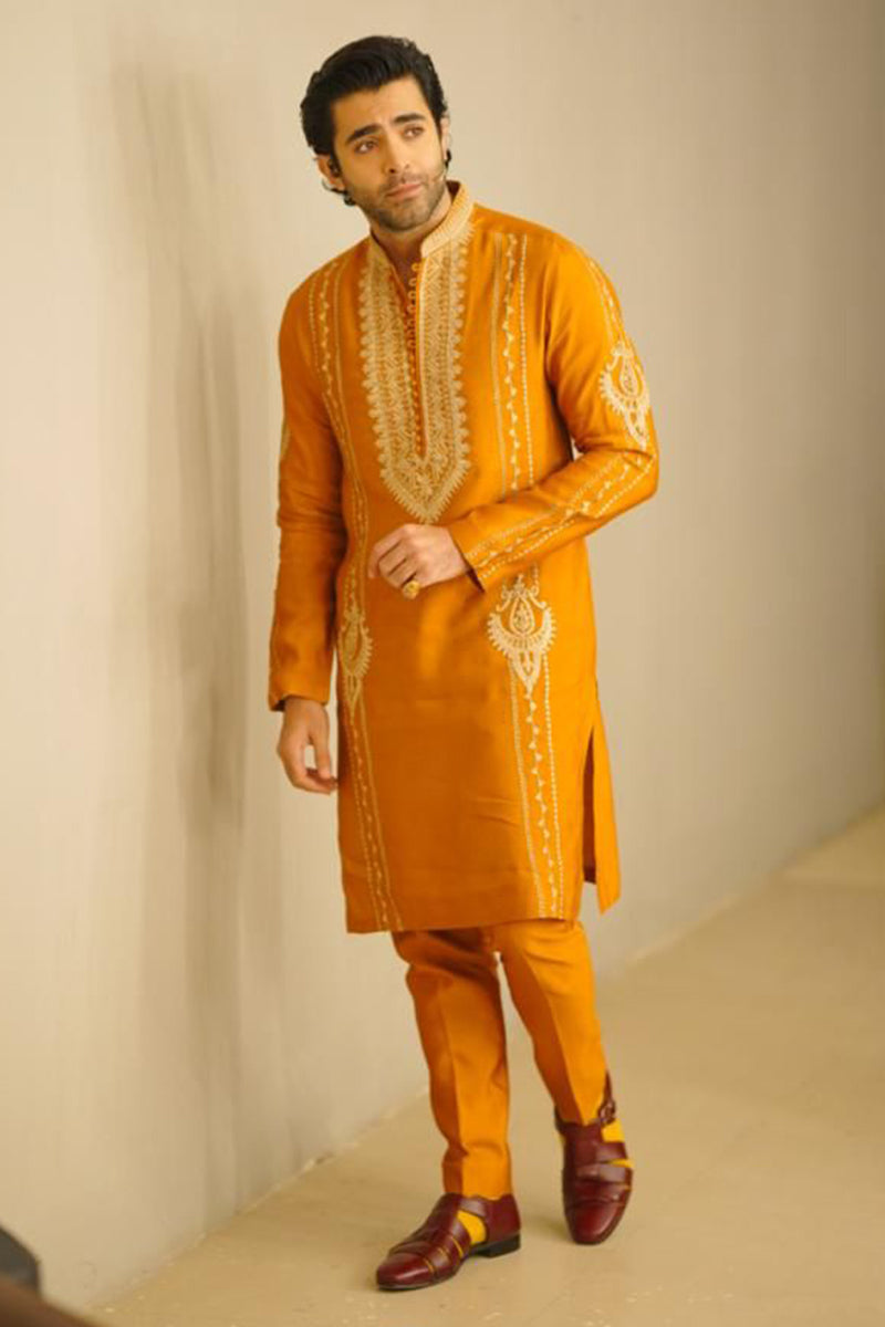 Marigold kurta and pants
