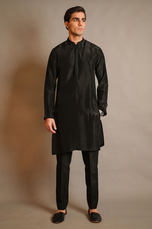 Black Rawsilk