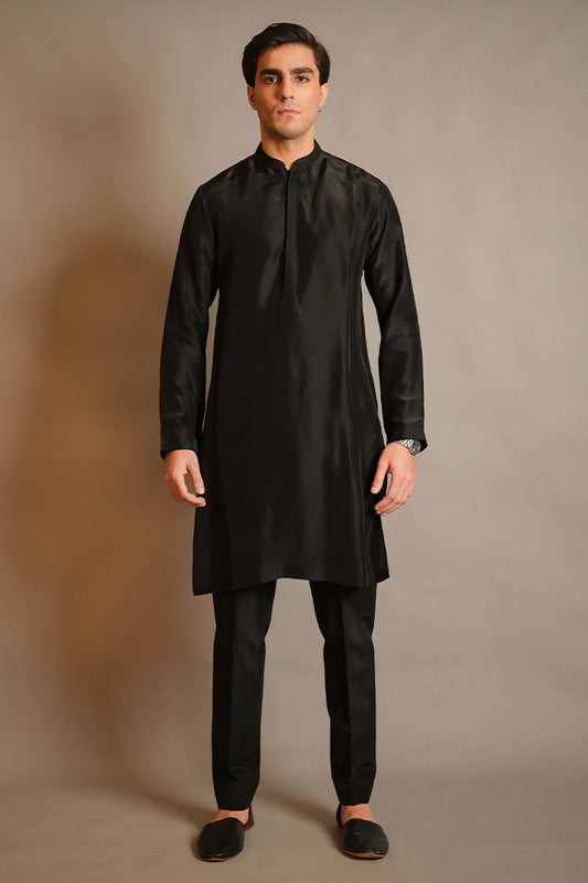 Black Rawsilk