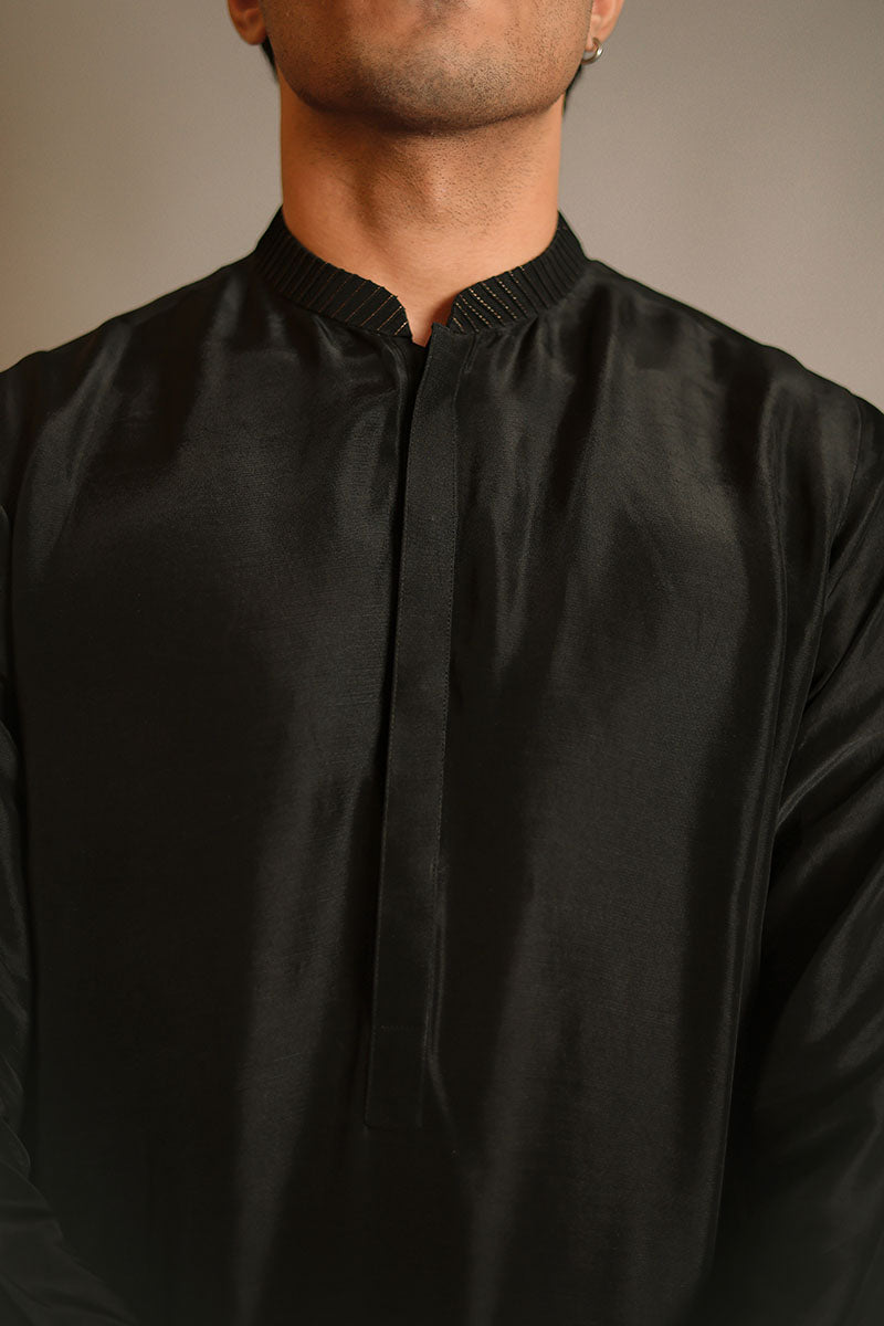 Black Rawsilk