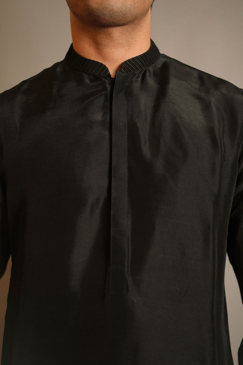 Black Rawsilk