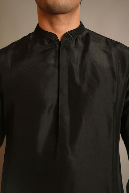 Black Rawsilk