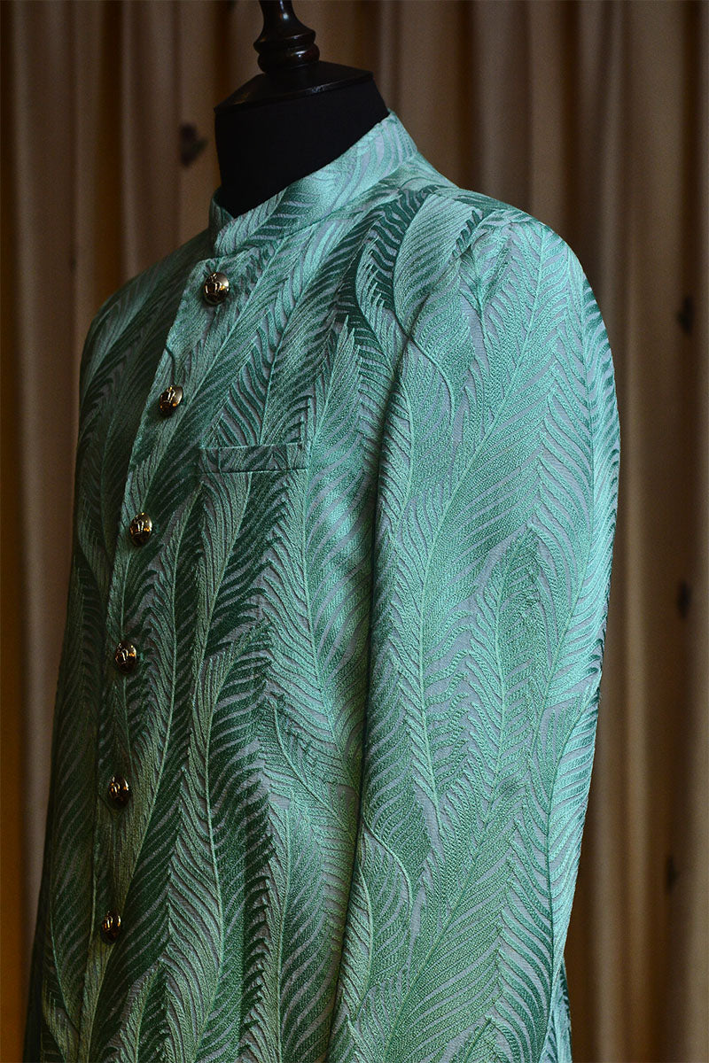 Feather Tile  Sherwani