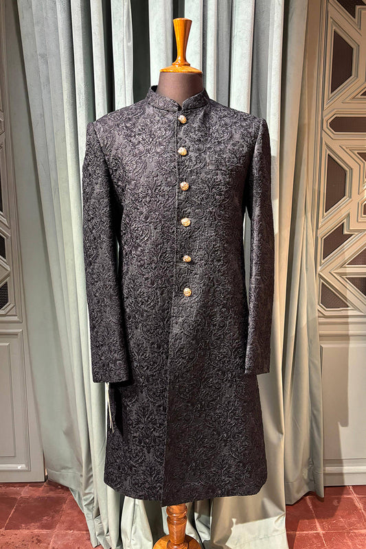 Gulraiz Sherwani - Black