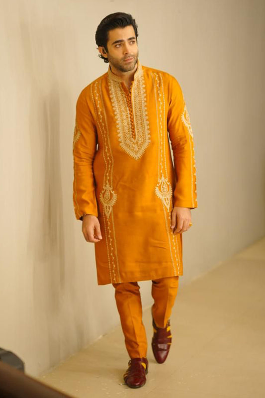 Marigold kurta and pants