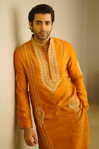 Marigold kurta and pants