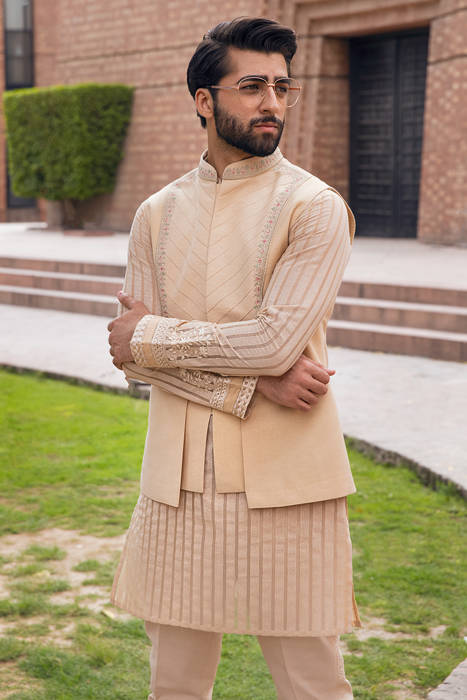 Kurta pajama waistcoat design deals
