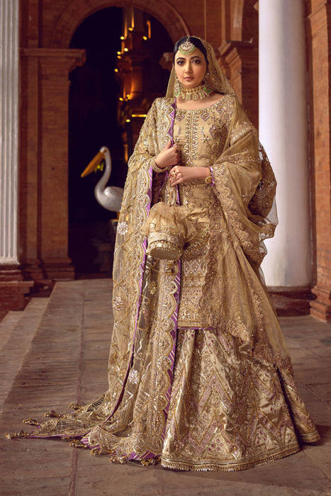 gold colour wedding dress – leezaa bridal dresses sri lanka
