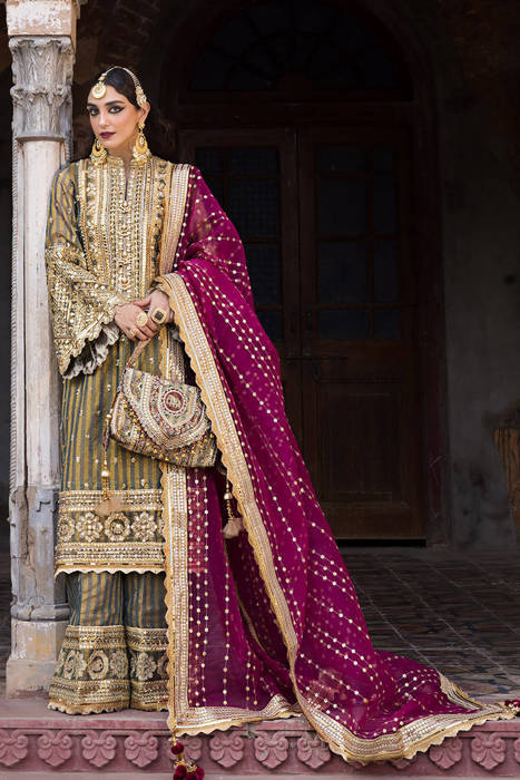 Rs 4950 sahiba stitched Emb 2pc ~ [Chest 19] [Length 48] SMALL main image 0